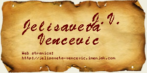 Jelisaveta Venčević vizit kartica